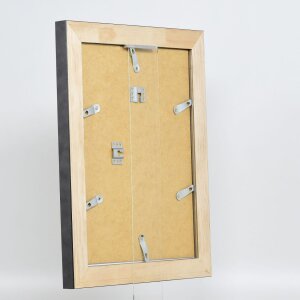 Cadre Effect en bois massif profil 28 or 25x80 cm verre musée