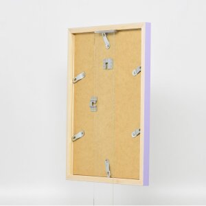 Cadre en bois Top Cube 27x48 cm lilas verre musée