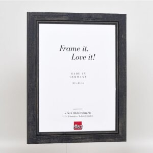 Effect Cadre photo en bois massif 2240 noir 29,7x42 cm verre normal