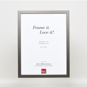 Cadre en bois Top Cube 30x30 cm platine Verre antireflet