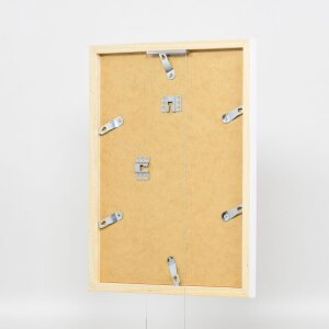 Cadre en bois Top Cube 30x40 cm blanc verre normal