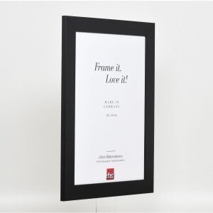 Cadre Effect en bois massif Profil 30 noir 30x45 cm verre antireflet