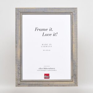 Effect Cadre photo en bois massif 2240 gris 30x45 cm verre musée