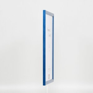 Cadre en bois Effect Profil 89 bleu 30,5x91,5 cm verre antireflet