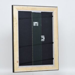 Cadre en bois Effect Profil 95 noir 30,5x91,5 cm verre normal