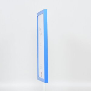 Cadre en bois Top Cube 35x100 cm bleu verre normal