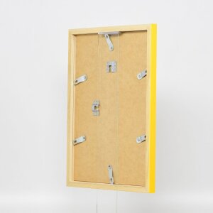 Cadre en bois Top Cube 35x100 cm jaune Verre antireflet