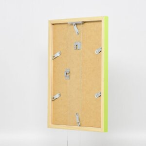 Cadre en bois Top Cube 35x100 cm vert Verre antireflet