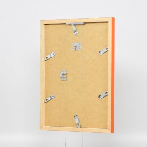 Cadre en bois Top Cube 35x100 cm orange Verre antireflet