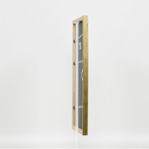 Effect cadre en bois profil 2070 verre normal 35x100 cm or