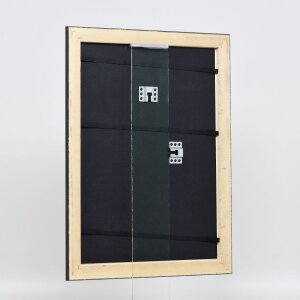 Cadre en bois Effect Profil 94 noir 35x100 cm verre musée