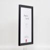 Cadre en bois Effect Top N noir 40x40 cm verre normal