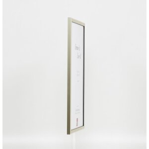 Cadre Effect en bois massif Profil 29 argent 40x60 cm verre clair