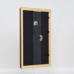 Cadre en bois Effect Profil 21 brun noisette 45x60 cm verre antireflet