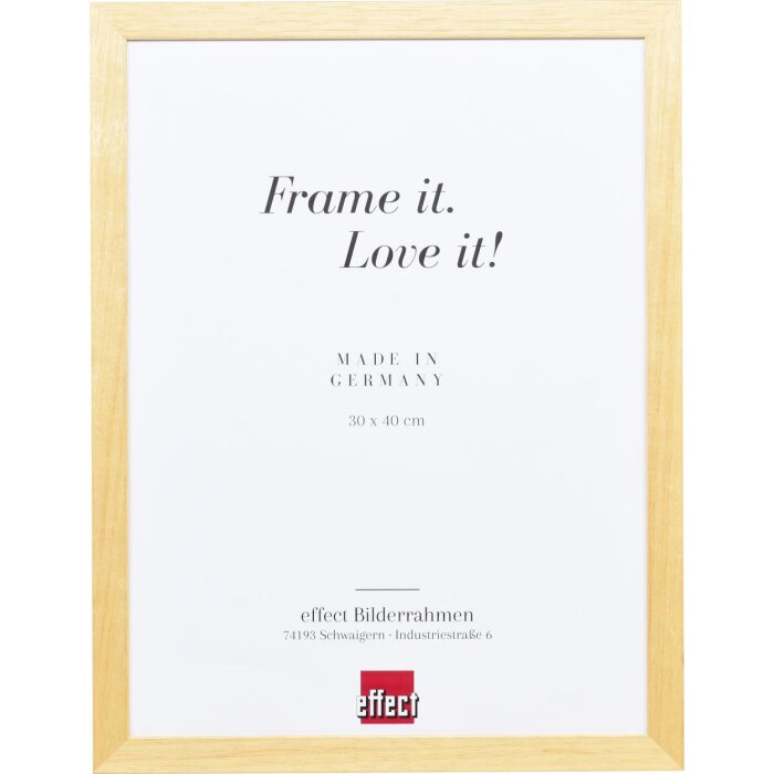 Effect cadre en bois profil 2210 naturel 50x100 cm verre normal