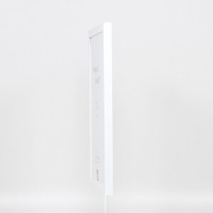 Cadre en bois Top Cube 50x60 cm blanc Verre antireflet