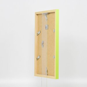 Cadre en bois Top Cube 60x60 cm vert Verre antireflet