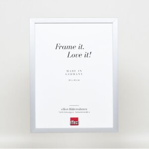 Cadre en bois Top Cube 60x80 cm argent verre normal