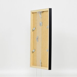 Cadre en bois Top Cube 62x93 cm noir verre musée