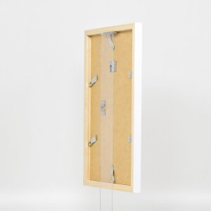 Cadre en bois Top Cube 62x93 cm blanc verre musée