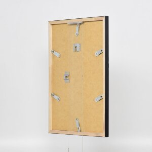 Cadre en bois Effect Profil 2070 verre musée 62x93 cm noir