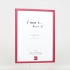 Cadre en bois Effect Profil 35 rouge 7x10 cm Verre antireflet
