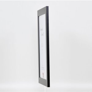 Cadre Effect en bois massif Profil 30 noir 70x70 cm verre musée