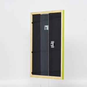 Effect cadre en bois Profil 89 vert 9x13 cm verre normal