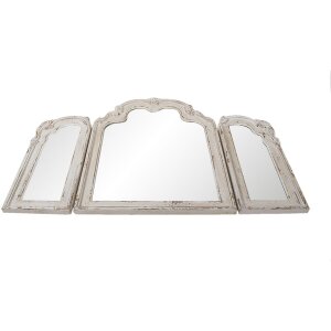 Clayre & Eef 52S240 Miroir mural 66x84 cm Blanc Bois...