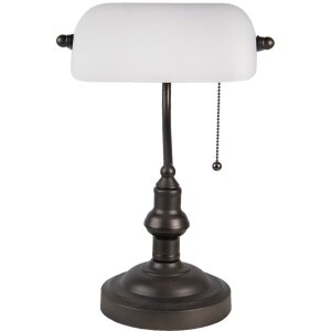 Lampe de bureau blanche Ø 27x40 cm E27-max 1x60W 5LL-5125W