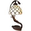 Lampe de table Tiffany crème 28x20x41 cm E14-max 1x25W 5LL-6097