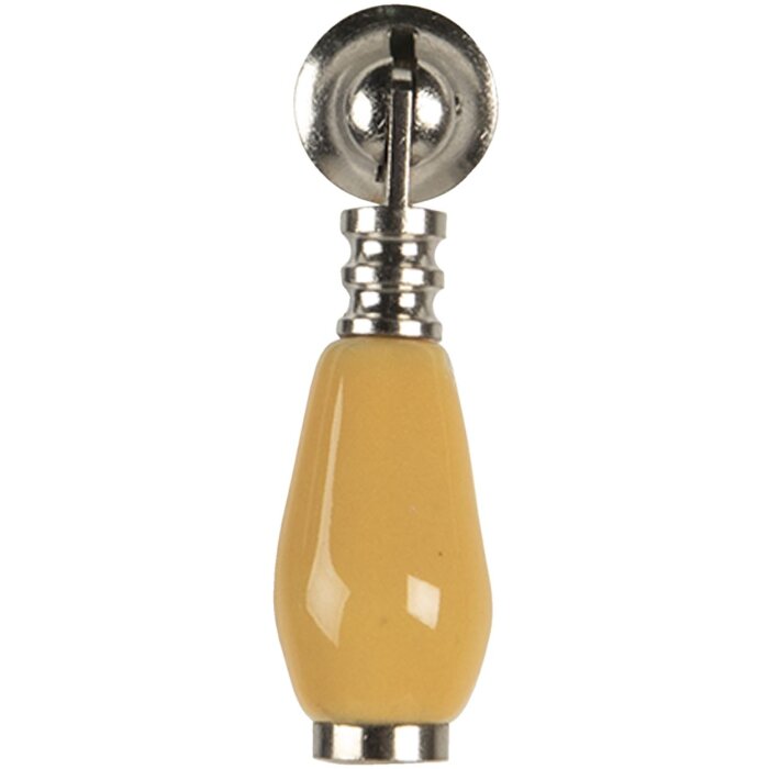 Bouton de porte jaune 2x6 cm 64769