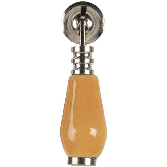 Bouton de porte jaune 2x6 cm 64772