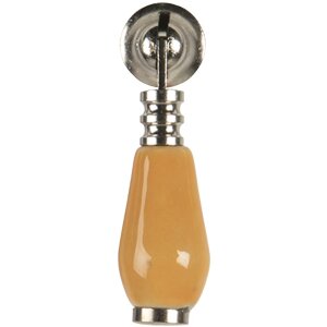 Bouton de porte jaune 2x6 cm 64772