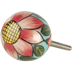 Bouton de porte multicolore 3x7 cm 64800