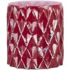 Bougeoir - Porte-bougie rouge Ø 10x11 cm 6GL3207