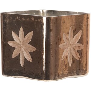 Bougeoir - Porte-bougie or 7x7x9 cm 6GL3211