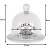 Cloche en verre transparente Ø 12x12 cm 6GL3409