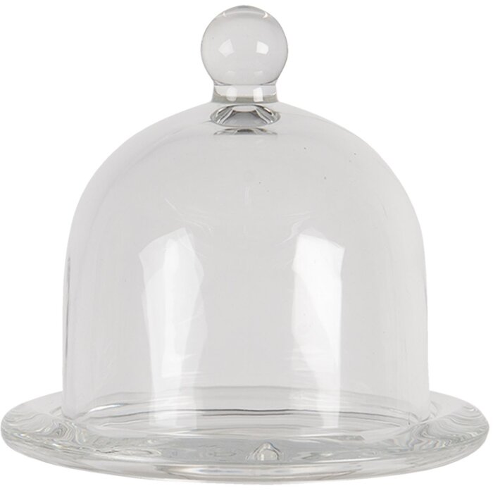 Clayre & Eef 6GL3420 Cloche Ø 12x12 cm Cloche en verre