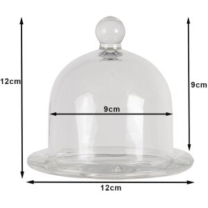 Clayre & Eef 6GL3420 Cloche Ø 12x12 cm Cloche...