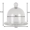 Clayre & Eef 6GL3420 Cloche Ø 12x12 cm Cloche en verre