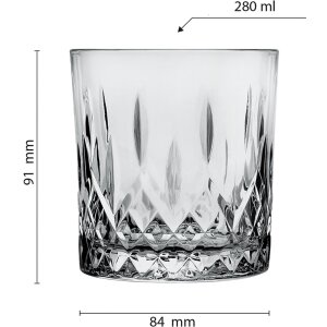 Verre à boire gris Ø 8x9 cm - 280 ml 6GL3468