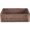 Plateau décoratif (set de 3 pièces) marron 24x24x6 - 20x20x6 - 16x16x6 cm 6H2006