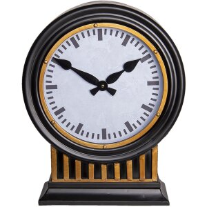 Horloge de table noire 37x13x45 cm 6KL0720