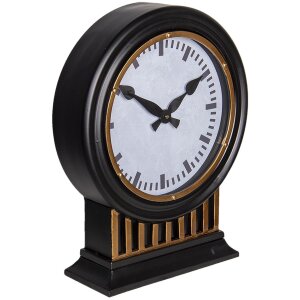 Horloge de table noire 37x13x45 cm 6KL0720