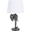 Lampe de table éléphant noir 25x25x41 cm E27-max 1x60W 6LMC0052