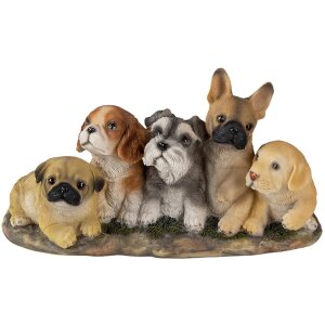 Décoration Chiens multicolore 33x12x17 cm 6PR3341