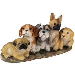 Décoration Chiens multicolore 33x12x17 cm 6PR3341