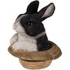 Décoration Lapin multicolore 12x12x14 cm 6PR3345