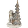 Décoration Chat au sapin de Noël gris 12x9x16 cm LED 6PR4629